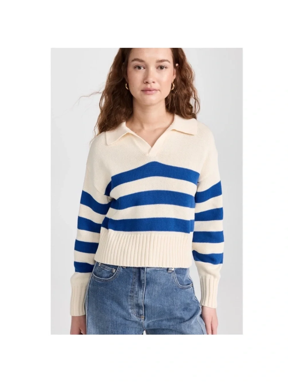 Pistola Arlo Polo Sweater XS Stripe 100% Cotton preppy French coastal fisherman - Picture 7 of 9